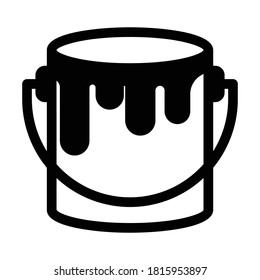 
Paint Bucket, bucket, color, paint fully editable vector icon
