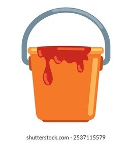 ícone isolado da ferramenta de construção do paint bucket