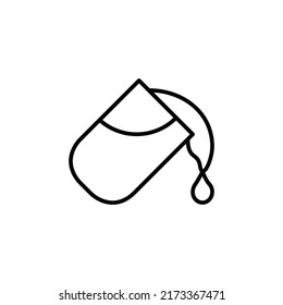 paint bucket editable stroke icon, Smart stroke icon
