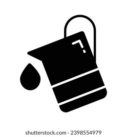 Pintar icono plano de cubo listo para usar en aplicaciones web y móviles
