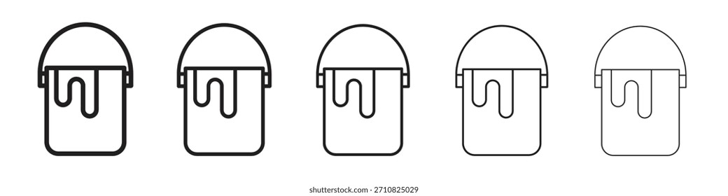 Paint bucket icon design, logo, app, UI. Vector illustration, EPS