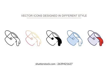 Paint Bucket icon design with white background stock illustration