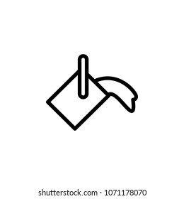 paint bucket icon. Element of minimalistic icons for mobile concept and web apps. Thin line icon for website design and development, app development