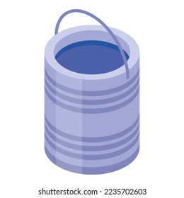 Paint bucket icon isometric vector. Car spray. Auto air