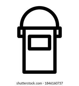 paint bucket icon or logo isolated sign symbol vector illustration - high quality black style vector icons
