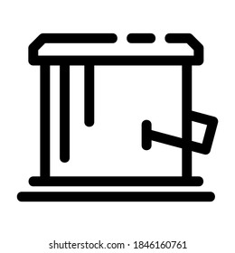 paint bucket icon or logo isolated sign symbol vector illustration - high quality black style vector icons
