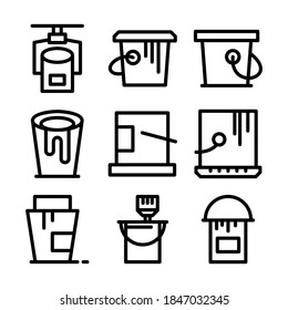 paint bucket icon or logo isolated sign symbol vector illustration - Collection of high quality black style vector icons
