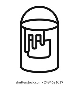 paint bucket icon mark in filled style