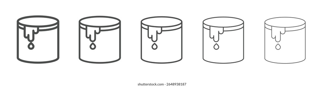 ícone do paint bucket sinal de vetor isolado simples