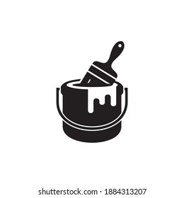 paint bucket icon symbol sign vector