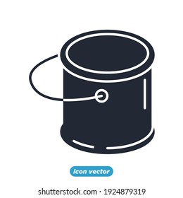 paint bucket icon. paint bucket symbol template for graphic and web design collection logo vector illustration