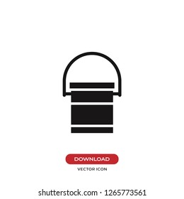 Paint bucket icon vector