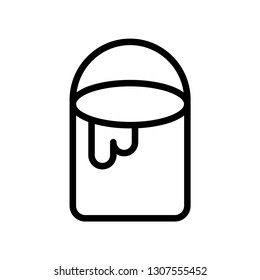 Paint bucket icon vector