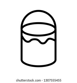 Paint bucket icon vector