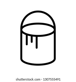 Paint bucket icon vector