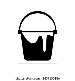 paint bucket icon. Vector concept illustration for design.