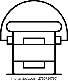 Paint Bucket Icon Vector Element line icon design vector icons
