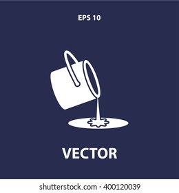 Paint Bucket Icon. Vector Eps10 Icon
