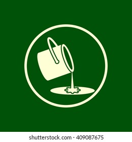 paint bucket icon. vector eps10 icon
