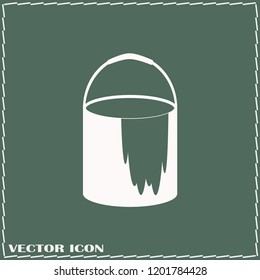 paint bucket icon. paint bucket vector illustration