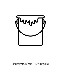 Paint bucket icon. vector illustration