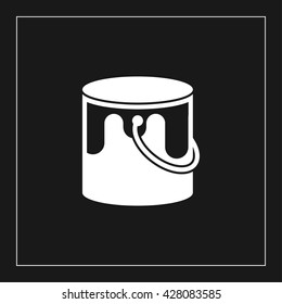 paint bucket icon. paint bucket vector illustration