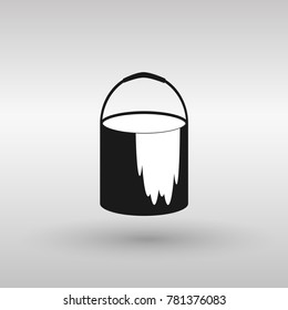paint bucket icon. paint bucket vector illustration