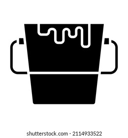 Paint Bucket icon vector image. Can also be used for web apps, mobile apps and print media.
