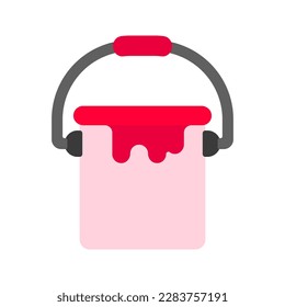 Paint Bucket icon. Vector isolated illustration