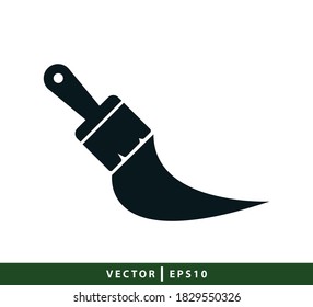 Paint bucket icon vector logo design template