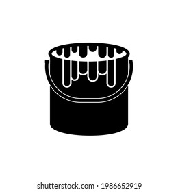 paint bucket icon vector sign symbol