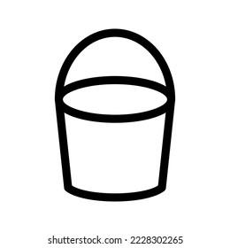 Paint Bucket Icon Vector Symbol Design Illustration