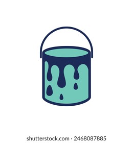 Paint Bucket Icon Vector Template Illustration Design