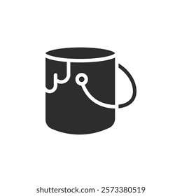 paint bucket icon web design in vector