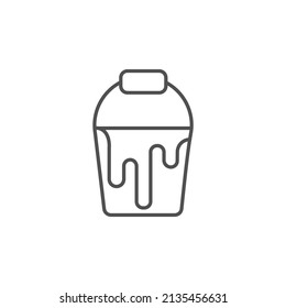 Paint Bucket iconos símbolo vectores elementos para web infográfica