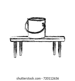 Paint bucket isolated