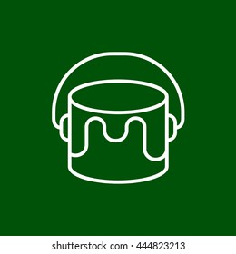 paint bucket line icon