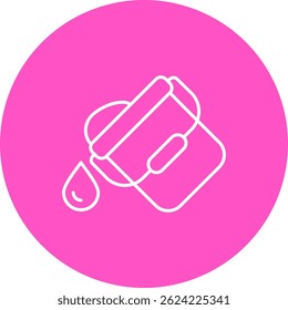 Paint bucket Line vector Icon Design