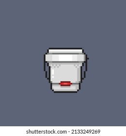 paint bucket in pixel style