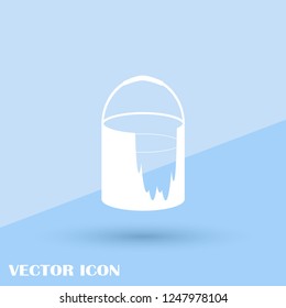 Paint bucket pouring icon