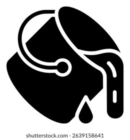 Paint Bucket Simple Vector Icon Collection