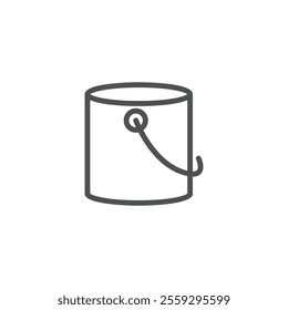 Paint Bucket thin outline icon vector design good for web or mobile app