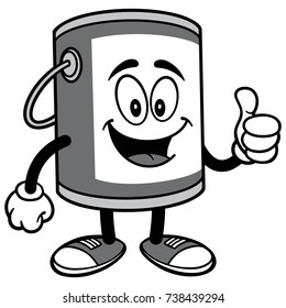 Paint Bucket with Thumbs Up Illustration