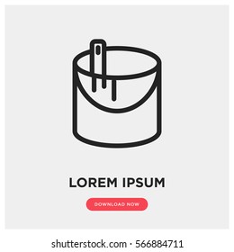 Paint bucket vector icon
