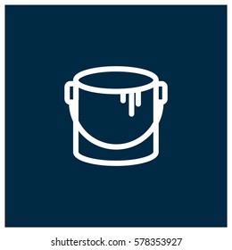 Paint bucket vector icon