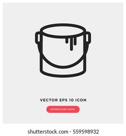 Paint bucket vector icon, house repair symbol. Modern, simple flat vector illustration for web site or mobile app