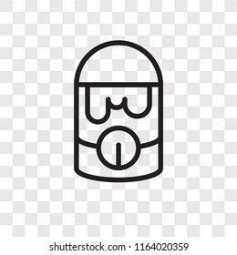 Paint Bucket vector icon isolated on transparent background, Paint Bucket logo concept