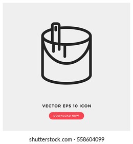 Paint bucket vector icon. Modern, simple flat vector illustration for web site or mobile app