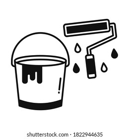 
Paint bucket Vector Icon which can easily modify or edit
