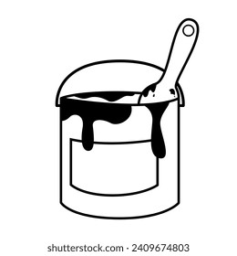 Paint Can icon design, Logo and Graphic Design